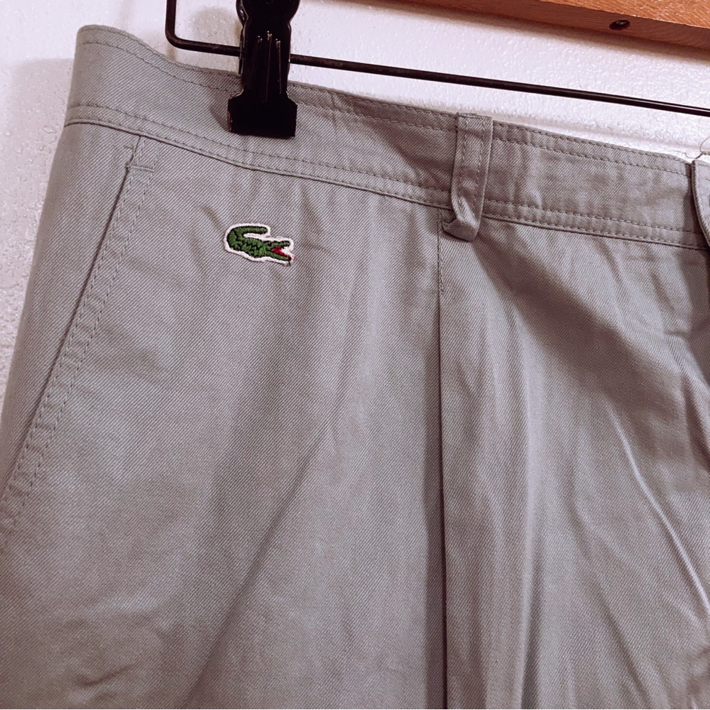 Vintage LACOSTE Mens Casual Shorts Gray size 38 Made in Spain
